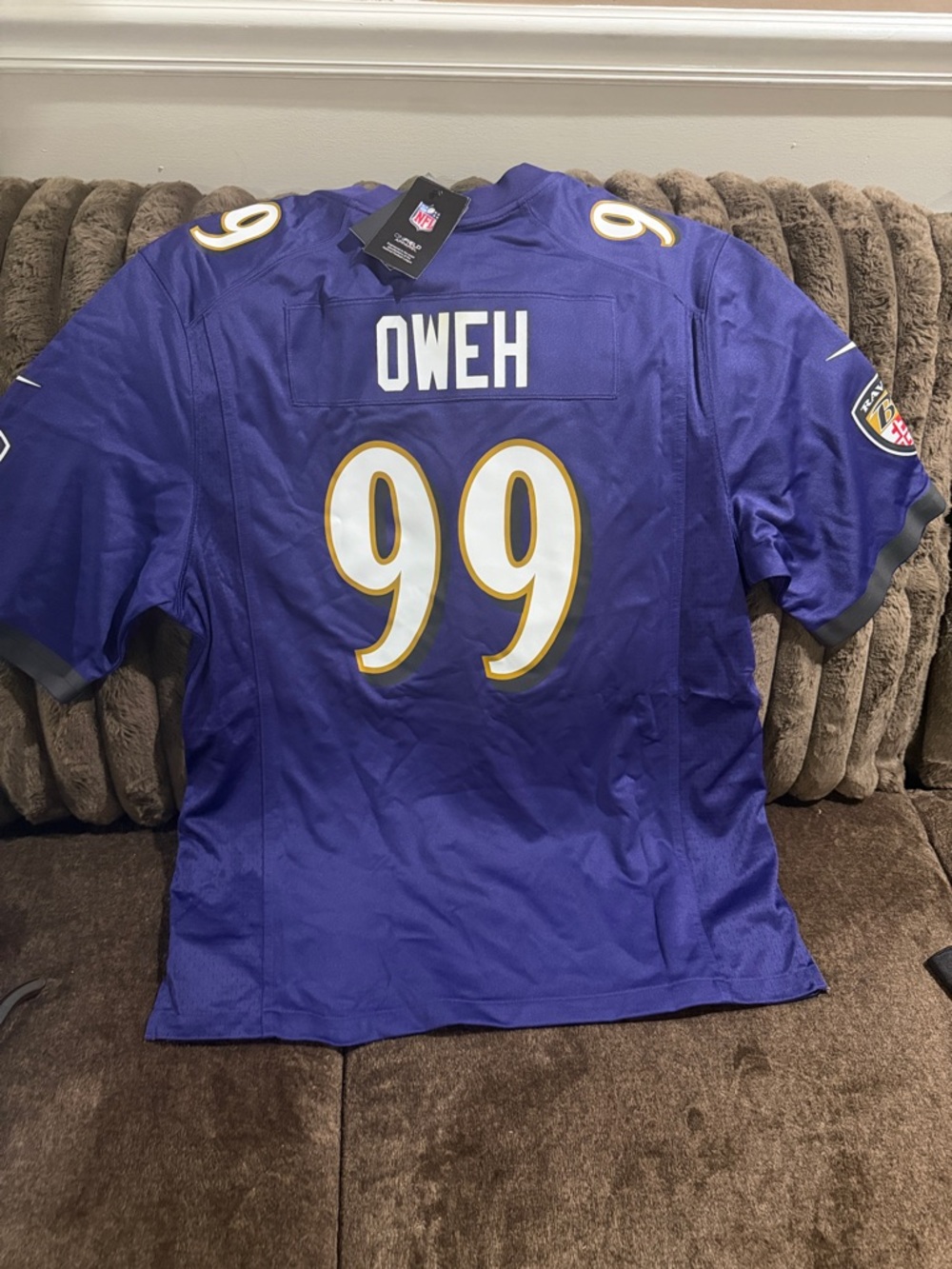 Nike Baltimore Ravens Purple #99 Football Jersey new with tag - Picture 2 of 3